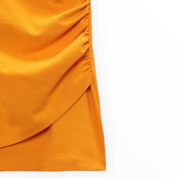 ZARA | Orange | STRAPPY SURPLICE DRESS - Picture 4 of 11